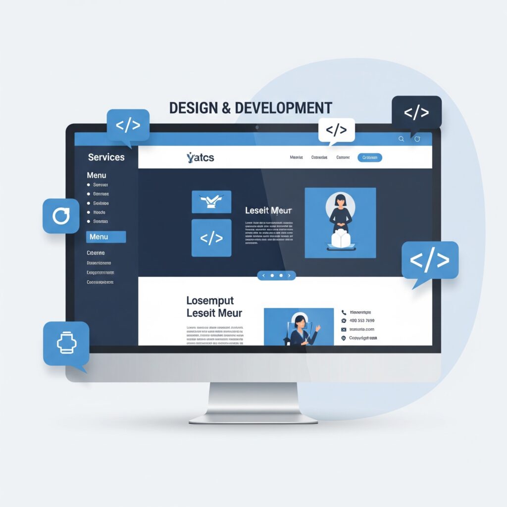 Design und Entwicklung – Erstellung von Mockups und Programmierung moderner Webseiten