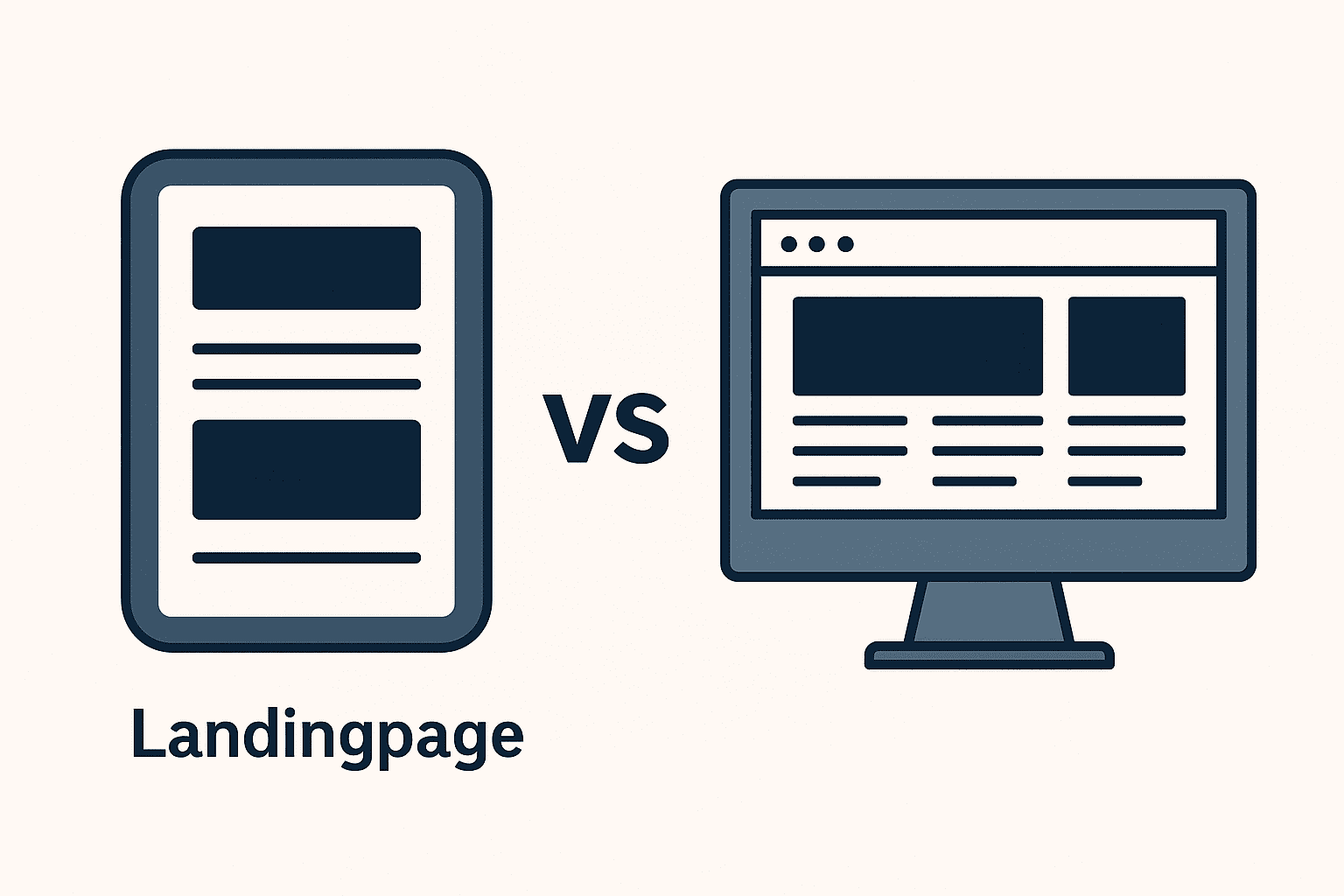 Landingpage oder umfangreiche Webseite?